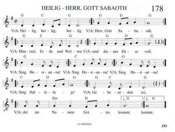 Heilig - Herr, Gott Sabaoth